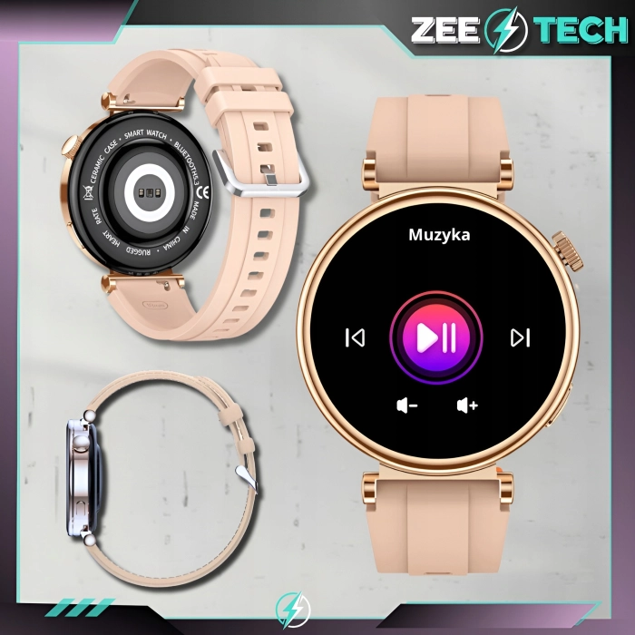 Smartwatch damski Z4 - zegarek z pomiarem cukru oraz prowadzeniem rozmów (Różowy)