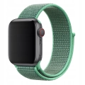 Pasek materiałowy, nylonowy do Apple Watch 1/2/3/4/5/6/7/8/9/SE 42mm 44mm 45mm 49mm (Zielony)