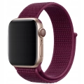 Pasek materiałowy, nylonowy do Apple Watch 1/2/3/4/5/6/7/8/9/SE 42mm 44mm 45mm 49mm (Fioletowy)