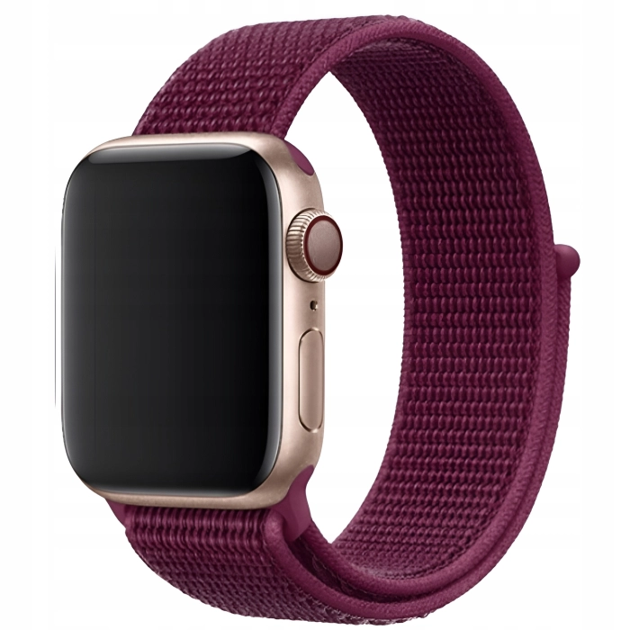 Pasek materiałowy, nylonowy do Apple Watch 1/2/3/4/5/6/7/8/9/SE 42mm 44mm 45mm 49mm (Fioletowy)