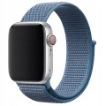 Pasek materiałowy, nylonowy do Apple Watch 1/2/3/4/5/6/7/8/9/SE 38mm 40mm 41mm (Niebieski)