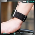 Pasek materiałowy, nylonowy do Apple Watch 1/2/3/4/5/6/7/8/9/SE 38mm 40mm 41mm (Czarny)