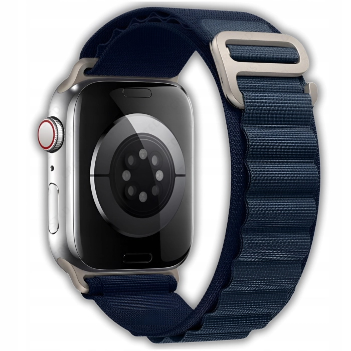 Pasek materiałowy do Apple Watch 1/2/3/4/5/6/7/8/9/SE 42mm 44mm 45mm 49mm (Granatowy)