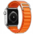 Pasek materiałowy do Apple Watch 1/2/3/4/5/6/7/8/9/SE 42mm 44mm 45mm 49mm (Pomarańczowy)