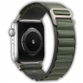 Pasek materiałowy do Apple Watch 1/2/3/4/5/6/7/8/9/SE 42mm 44mm 45mm 49mm (Zielony)