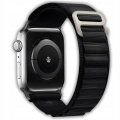 Pasek materiałowy do Apple Watch 1/2/3/4/5/6/7/8/9/SE 38mm 40mm 41mm (Czarny)