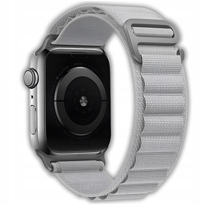 Pasek materiałowy do Apple Watch 1/2/3/4/5/6/7/8/9/SE 38mm 40mm 41mm (Szary)