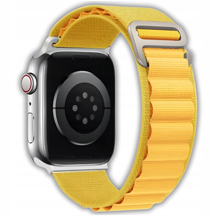 Pasek materiałowy do Apple Watch 1/2/3/4/5/6/7/8/9/SE 38mm 40mm 41mm (Żółty)