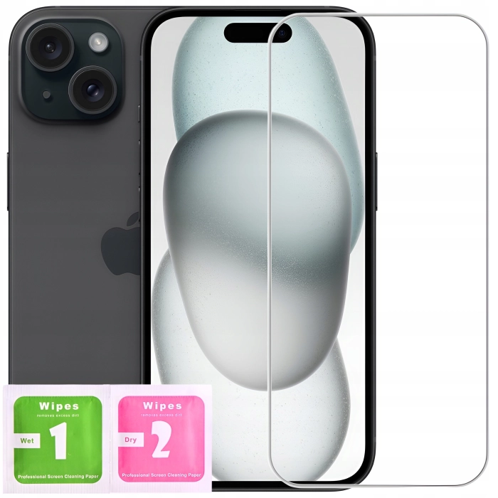 Szkło hartowane do iPhone 15, 15 PRO - Mocna szybka 9H