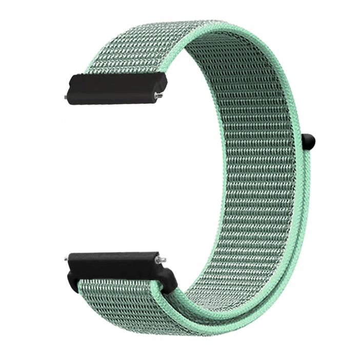 Pasek materiałowy, nylonowy do smartwatcha uniwersalny 22mm (NOWY Zielony)