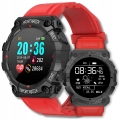 Smartwatch męski, damski Z68 - zegarek sportowy z pomiarem pulsu, kroków (Czerwony)