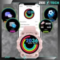 Smartwatch męski, damski Z68 - zegarek sportowy z pomiarem pulsu, kroków (Zielony)