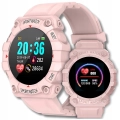 Smartwatch męski, damski Z68 - zegarek sportowy z pomiarem pulsu, kroków (Różowy)