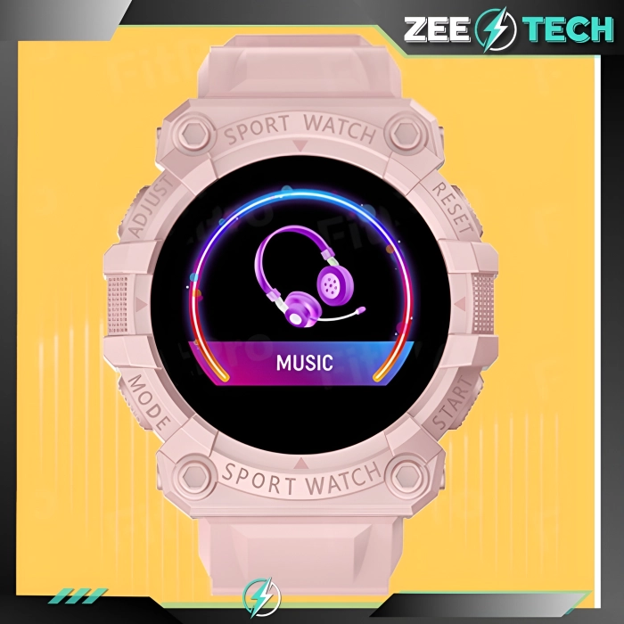 Smartwatch męski, damski Z68 - zegarek sportowy z pomiarem pulsu, kroków (Różowy)