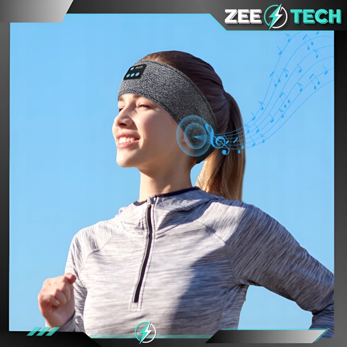 Opaska na głowę z słuchawkami do biegania, spania - Bluetooth