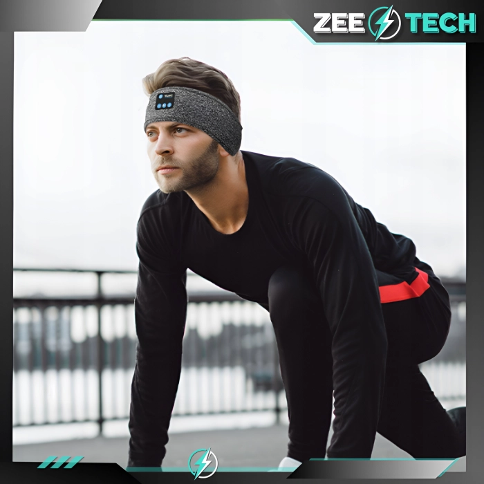 Opaska na głowę z słuchawkami do biegania, spania - Bluetooth