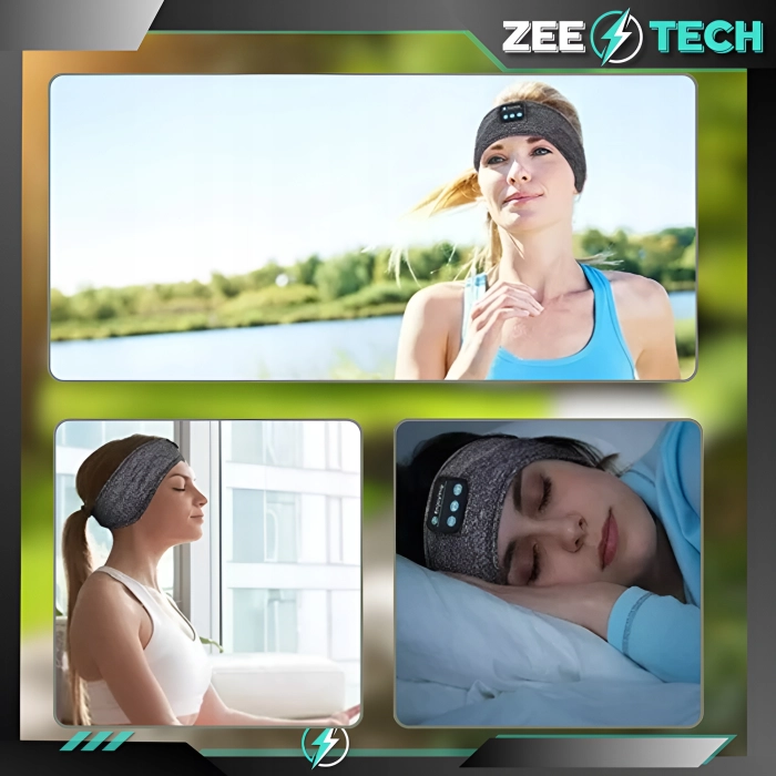 Opaska na głowę z słuchawkami do biegania, spania - Bluetooth