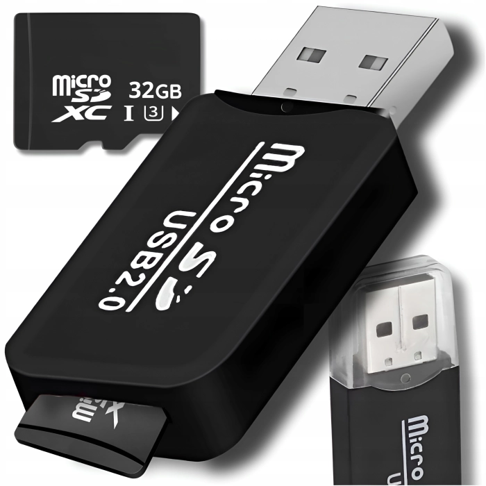 Karta pamięci MicroSD 32 GB + Czytnik kart USB