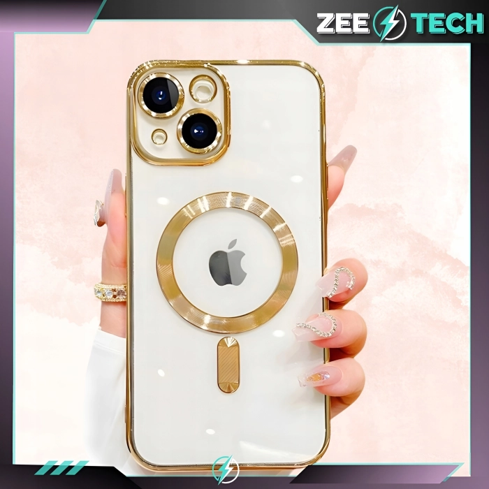 Etui do iPhone 13/14 - odporny case Magsafe (Złote)