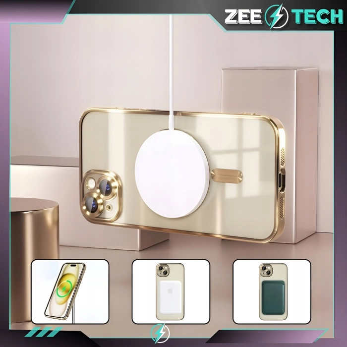 Etui do iPhone 13/14 - odporny case Magsafe (Złote)