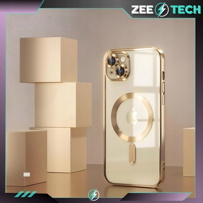 Etui do iPhone 15 - odporny case Magsafe (Złote)