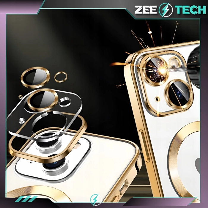 Etui do iPhone 15 - odporny case Magsafe (Złote)