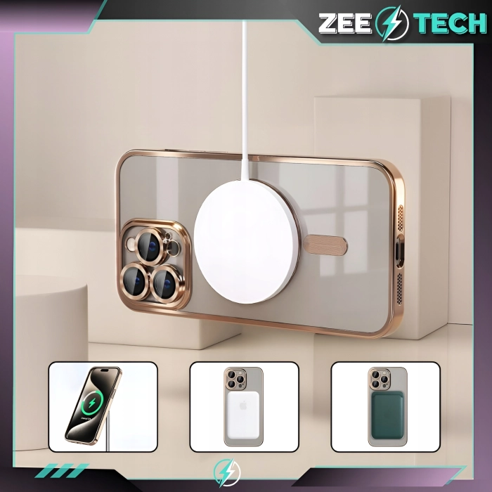 Etui do iPhone 13 Pro - odporny case Magsafe (Złote)