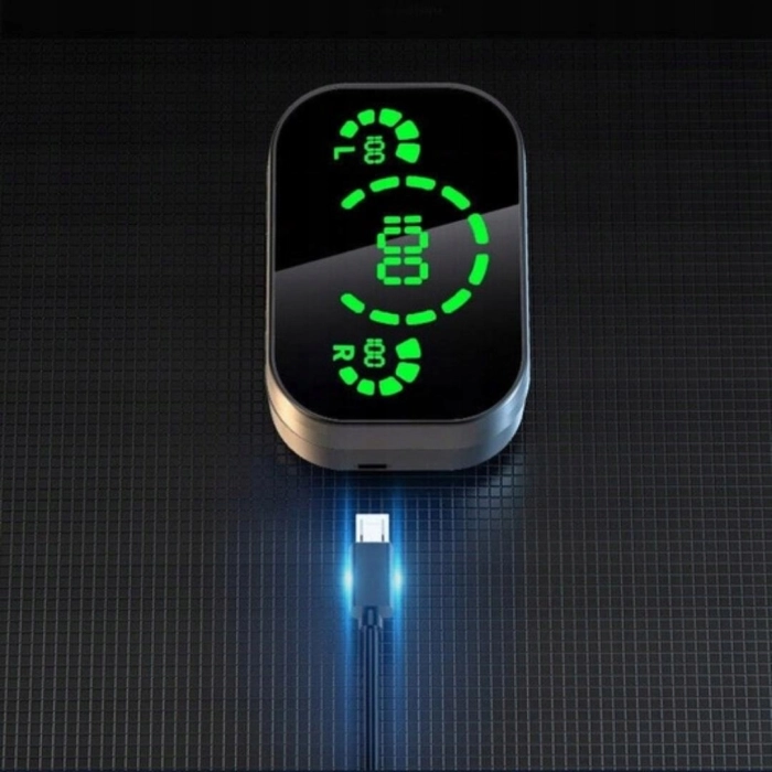 Słuchawki bezprzewodowe douszne z mikrofonem Z04 - sportowe gamingowe Bluetooth + Powerbank