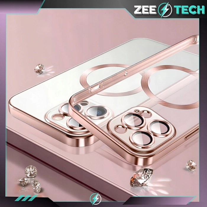 Etui do iPhone 14 Pro - odporny case Magsafe (Różowe)