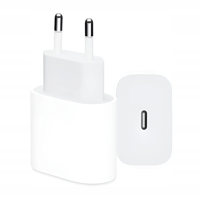 Szybka ładowarka sieciowa USB-C 20W do iPhone 11 12 13 14 15 Pro Max (Biała)