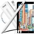 Rysik do iPad Air Pro Mini - Pencil Pen do tabletu Apple + 4 końcówki (Biały)