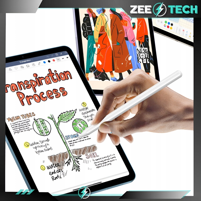 Rysik do iPad Air Pro Mini - Pencil Pen do tabletu Apple + 4 końcówki (Biały)