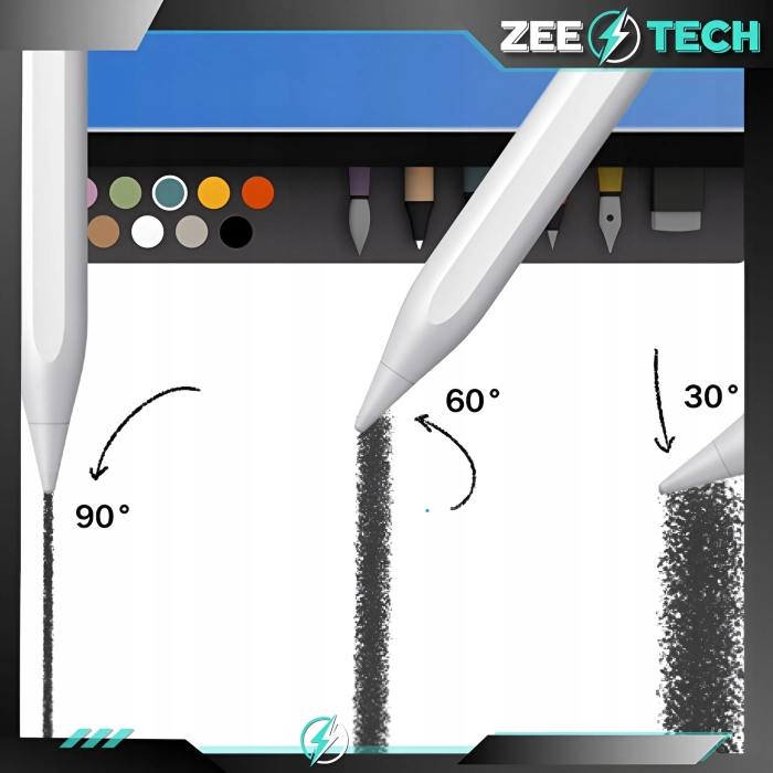 Rysik do iPad Air Pro Mini - Pencil Pen do tabletu Apple + 4 końcówki (Biały)