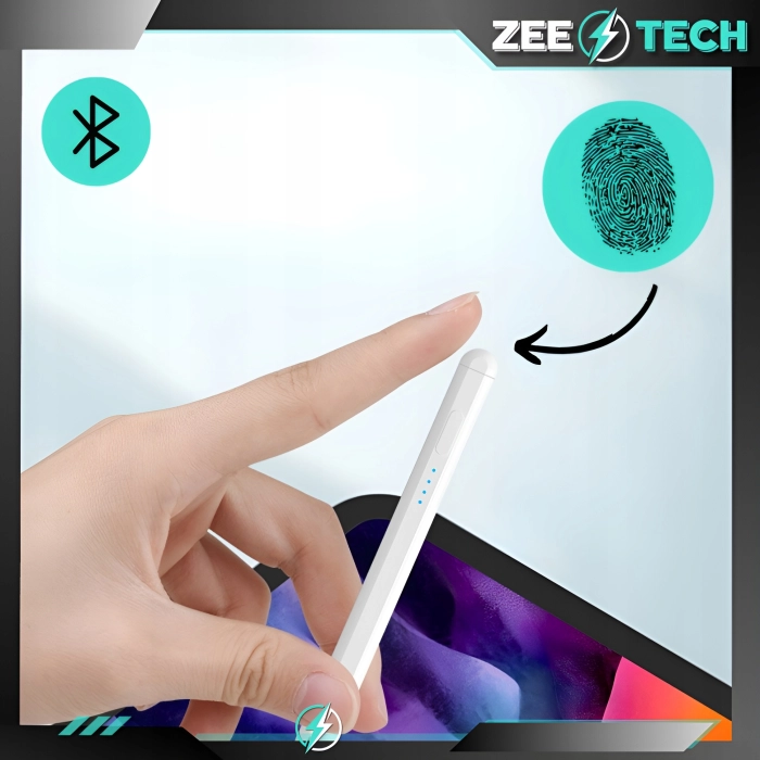 Rysik uniwersalny do tabletu, telefonu, ekranu + 4 końcówki (Biały)