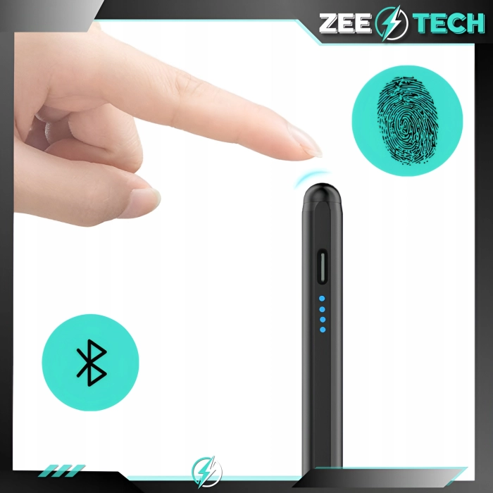 Rysik uniwersalny do tabletu, telefonu, ekranu + 4 końcówki (Czarny)