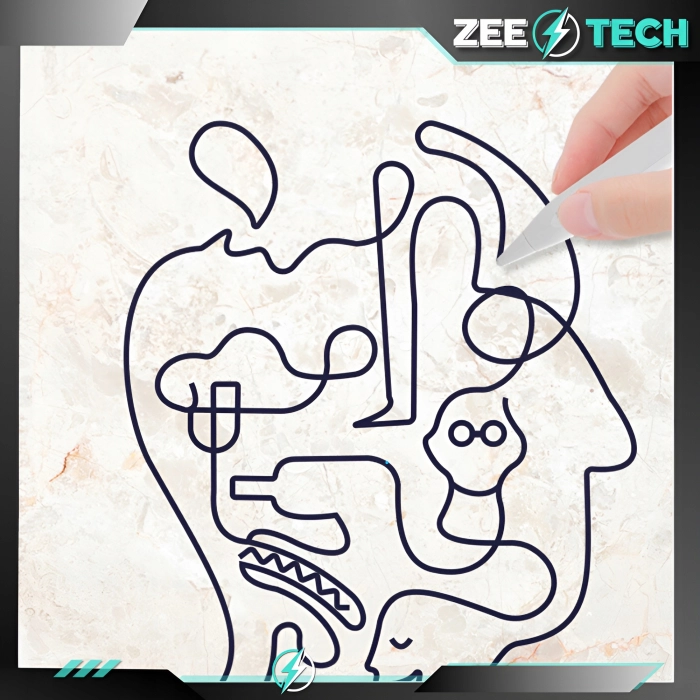 Rysik uniwersalny do tabletu, telefonu, ekranu + 4 końcówki (Różowy)