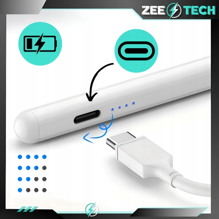 Rysik uniwersalny do tabletu, telefonu, ekranu + 4 końcówki (Różowy)
