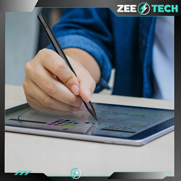 Rysik uniwersalny do tabletu, telefonu, ekranu + 4 końcówki (Różowy)