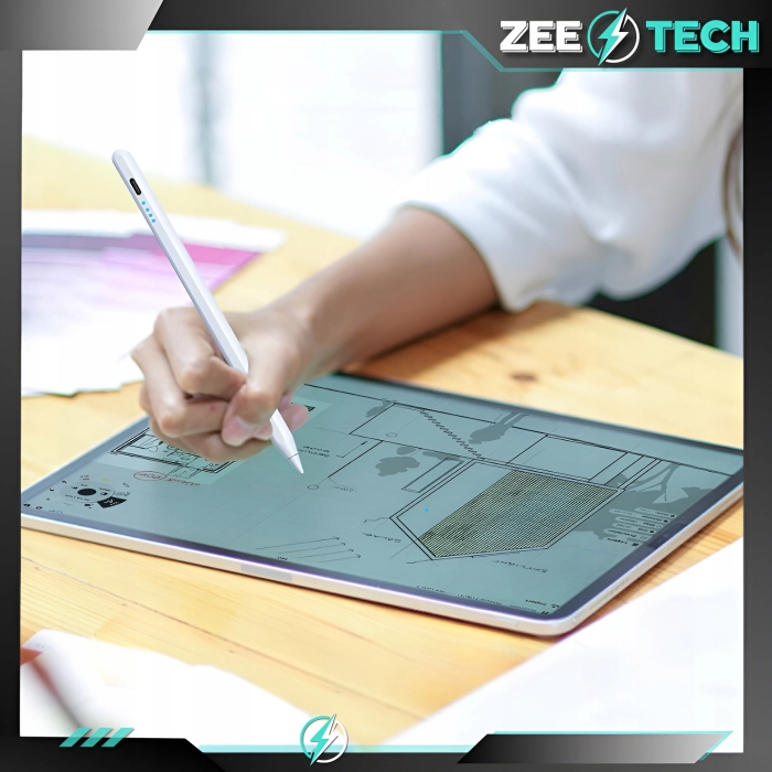 Rysik uniwersalny do tabletu, telefonu, ekranu + 4 końcówki (Różowy)