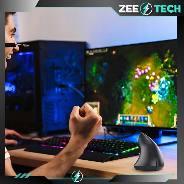 Myszka pionowa przewodowa do komputera, laptopa - wertykalna i cicha