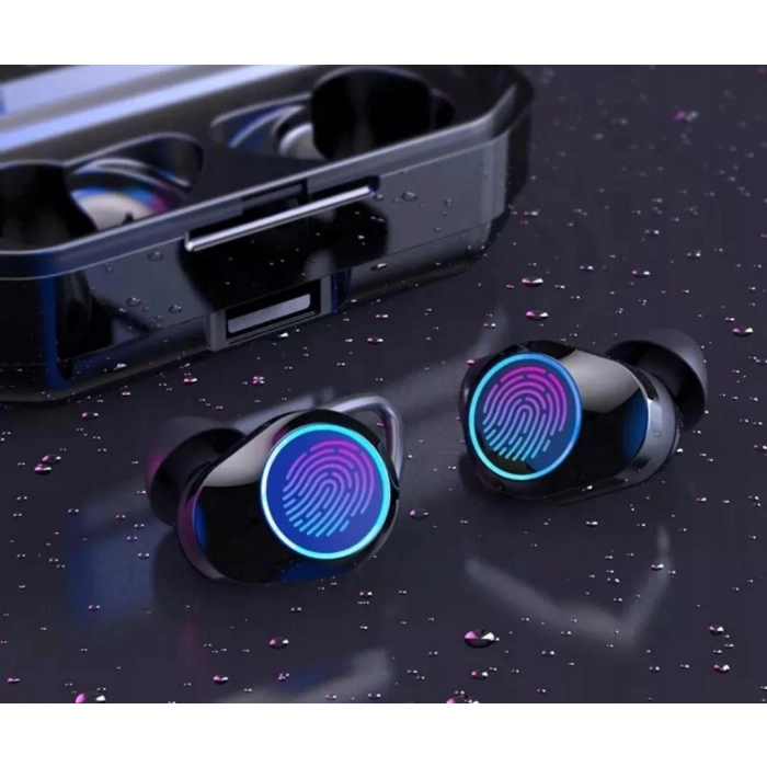 SŁUCHAWKI BEZPRZEWODOWE DOUSZNE Z MIKROFONEM BLUETOOTH SPORTOWE GAMINGOWE