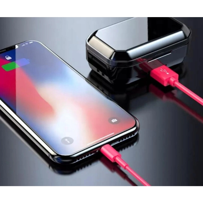 SŁUCHAWKI BEZPRZEWODOWE DOUSZNE Z MIKROFONEM BLUETOOTH SPORTOWE GAMINGOWE