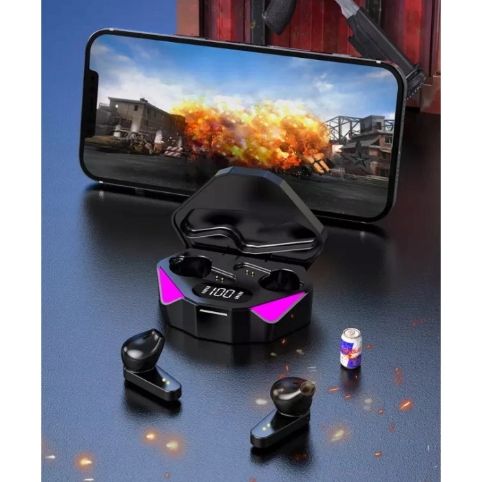 Słuchawki bezprzewodowe douszne z mikrofonem Z15 - sportowe gamingowe Bluetooth + Powerbank