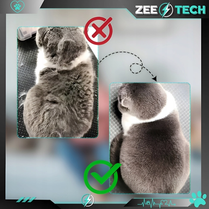 Szczotka parowa dla kota, psa - grzebień do czyszczenia zwierząt (Beżowy)