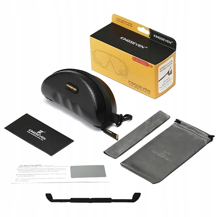 Okulary przeciwsłoneczne rowerowe sportowe - 3 wymienne szkła (Biało-jasnoniebieskie)