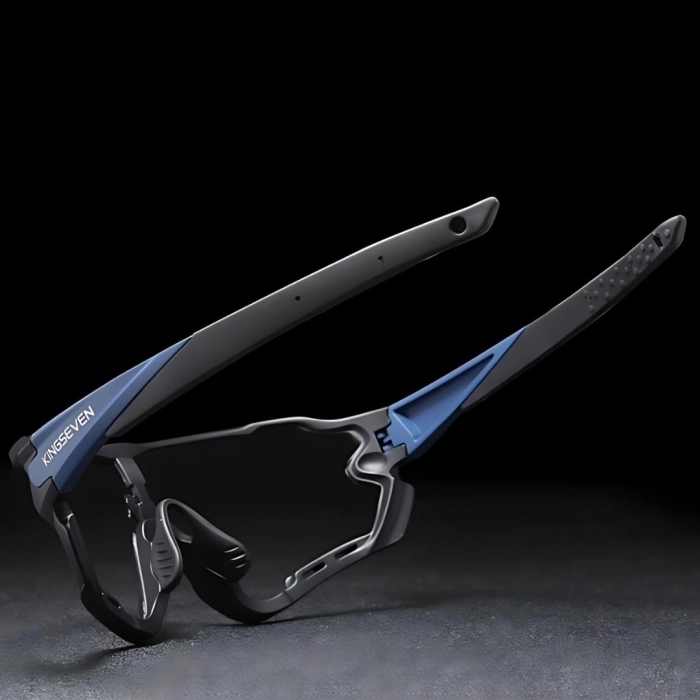 Okulary przeciwsłoneczne rowerowe sportowe - 3 wymienne szkła (Więcej czerwonego)