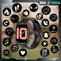 Smartwatch męski, damski Z28 - zegarek sportowy z możliwością prowadzenia rozmów (Beżowy)