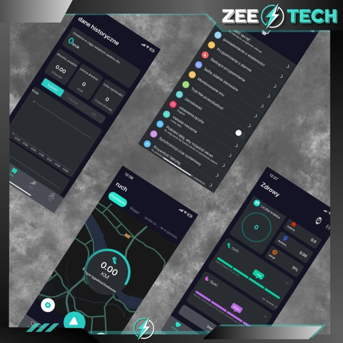 Smartwatch męski, damski Z28 - zegarek sportowy z możliwością prowadzenia rozmów (Beżowy)