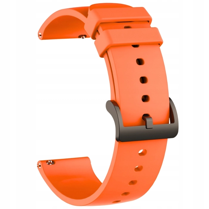 Pasek silikonowy HK do smartwatcha uniwersalny 22mm + teleskopy (Pomarańczowy)