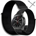 Pasek materiałowy, nylonowy do smartwatcha uniwersalny 20mm (Czarny)
